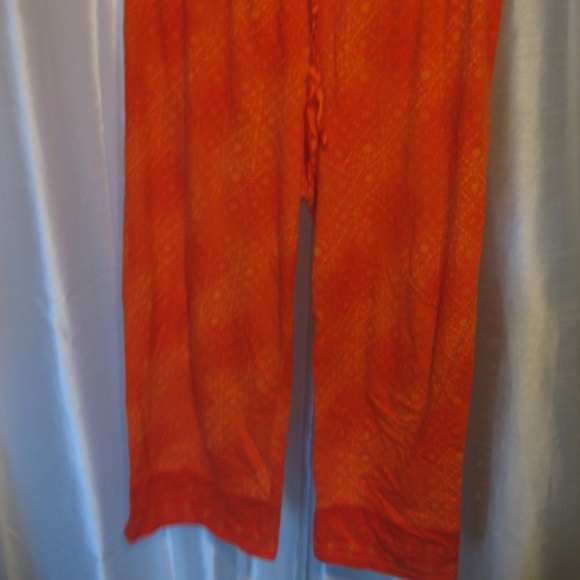 Nautica Blue Sleepwear Multi Orange Drawstring Lounge Capri's Sz L Pre-Owned - Picture 3 of 5
